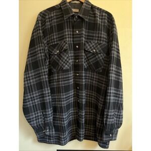 Mens Size Large XLT Claybrooke Warm Long Sleeve Flannel Shirt Made Ukraine
